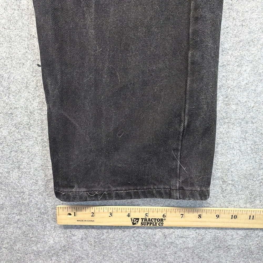 Vintage Levis 565 Made In USA 33x34 Black Grunge Baggy Skate